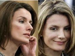 La Princesa de Asturias, antes y después de someterse a la operación de nariz. /EFE