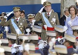 Menos pitos contra Zapatero en el desfile de la Fiesta Nacional