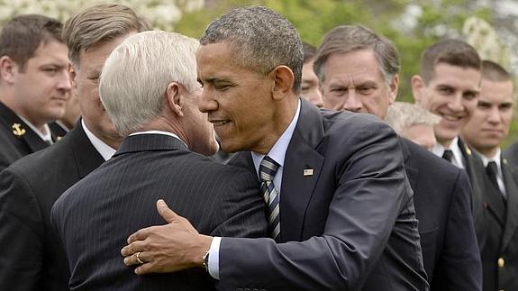 Obama, en un acto ayer en la Casa Blanca 