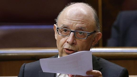 El ministro de Hacienda, Cristóbal Montoro. 