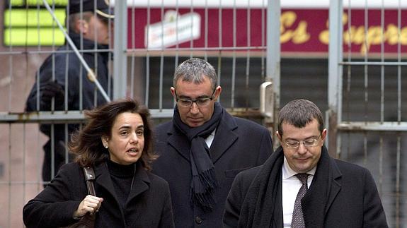 Ana María Tejeiro, Diego Torres y Manuel González Peeters.