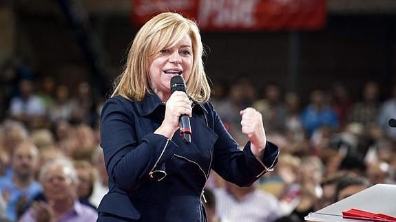 La cabeza de lista del PSOE a las elecciones europeas, Elena Valenciano. 