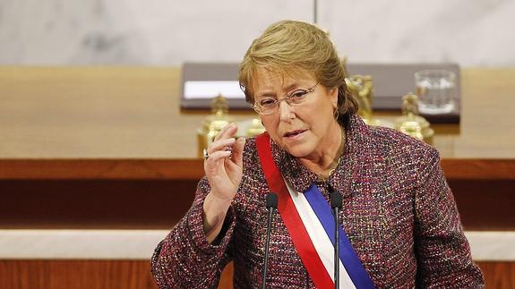 La presidenta de Chile, Michelle Bachelet. 