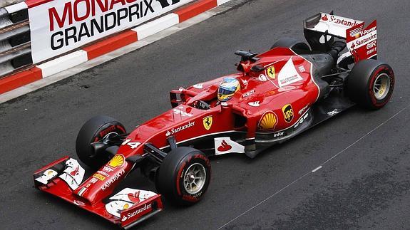 Alonso, en los libres de Mónaco.