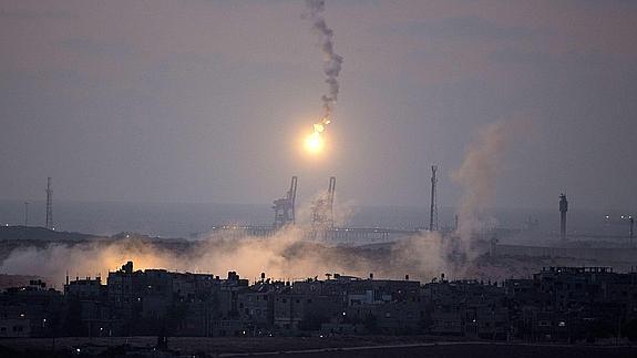 Imagen de uno de los últimos bombardeos en Gaza. 