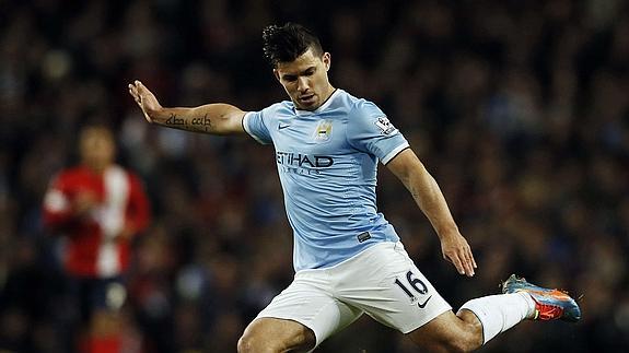 El argentino Sergio 'Kun' Agüero 