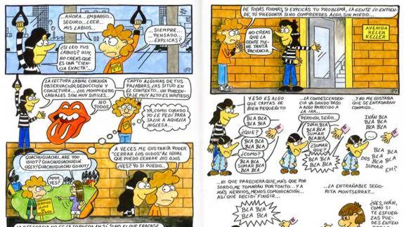 Viñetas del cómic publicado por la Asociación Clave.
