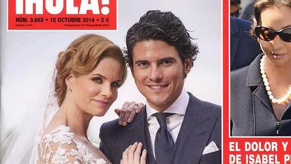 Olivia de Borbón y Julián Porras, en la portada de 'Hola!'