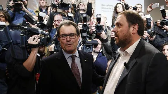 Artur Mas y Oriol Junqueras.