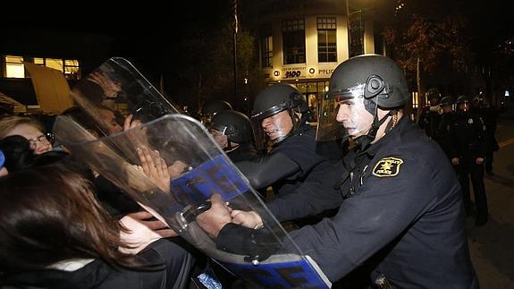 Protestas en Berkeley, California.