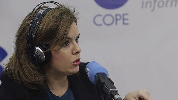 La vicepresidenta del Gobierno, Soraya Sáenz de Santamaría. 