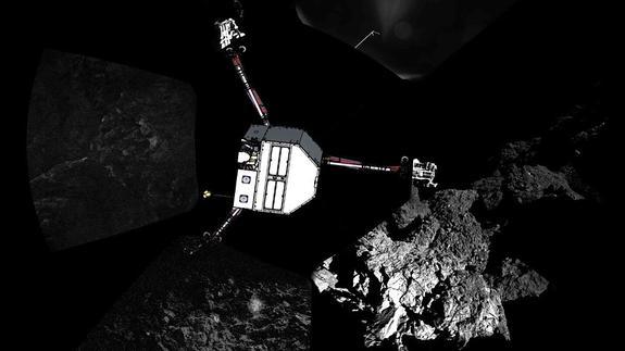 La sonda Rosetta.