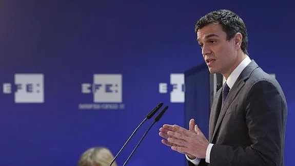 El secretario general del PSOE, Pedro Sánchez. 
