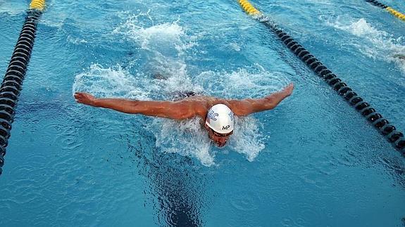 Michael Phelps, en acción. 