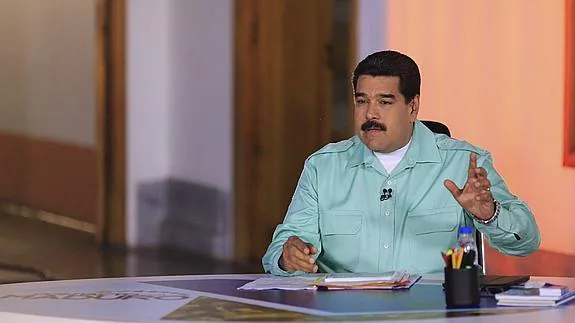 El presidente venezolano Nicolás Maduro. 