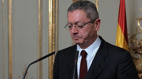 El exministro de Justicia Alberto Ruiz-Gallardón. 