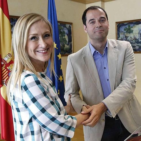 Cristina Cifuentes e Ignacio Aguado.