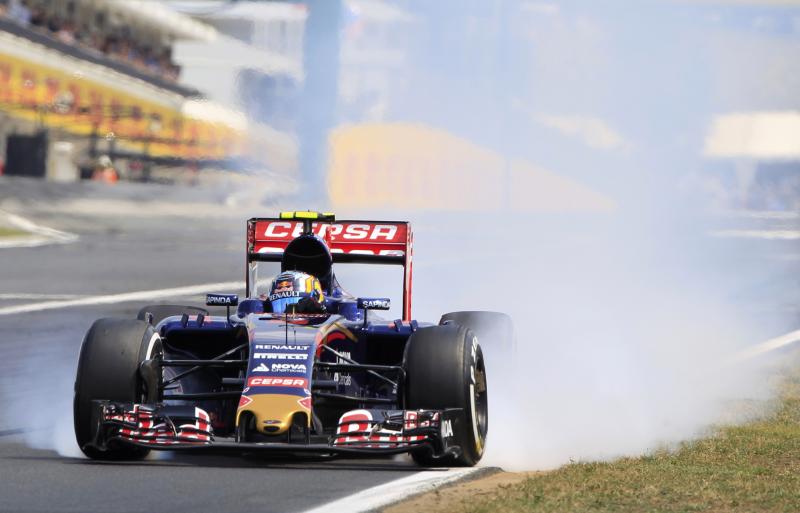 Carlos Sainz, durante el GP de Hungría. 