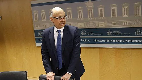 El ministro de Hacienda, Cristobal Montoro.