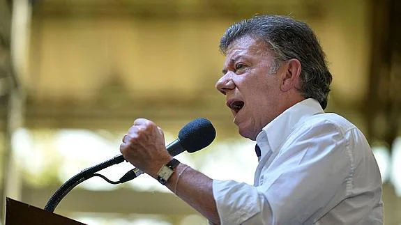 El presidente colombiano, Juan Manuel Santos.