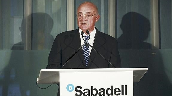 El presidente de Banco Sabadell, Josep Oliú. 