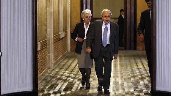 Jordi Pujol y Marta Ferrusola.