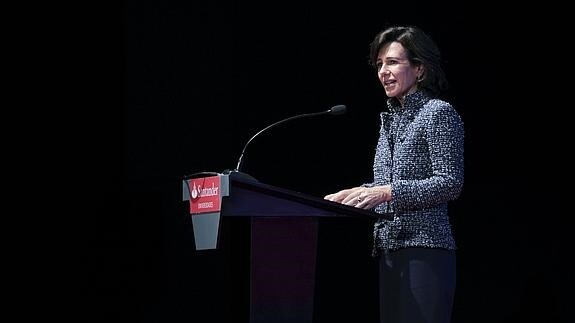 La presidenta del Grupo Santander, Ana Botín.