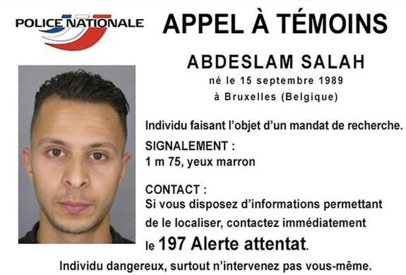 Imagen difundida por la policía francesa de Abdeslam Salah.