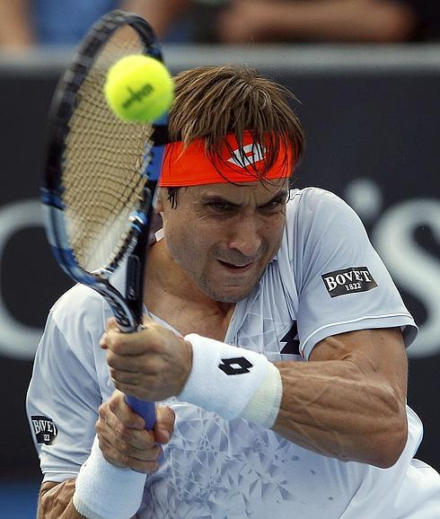 David Ferrer, durante su partido. 