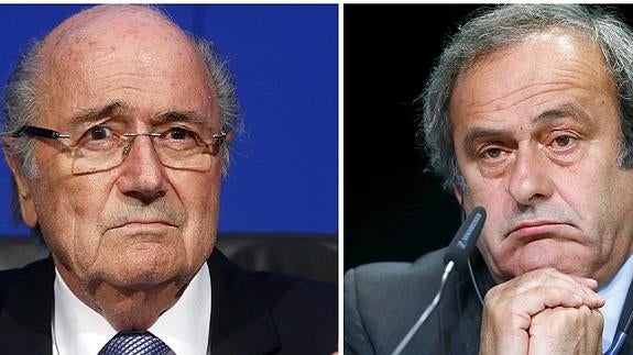 Blatter (i) y Platini. 