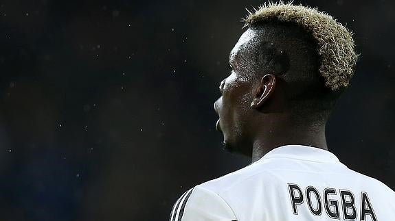 Pogba, durante un partido con la Juventus. 