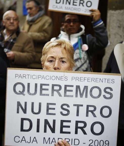 Preferentistas, durante una concentración.