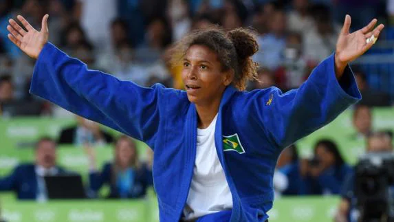 La judoca brasileña Rafaela Silva.