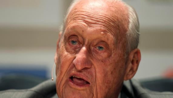 El expresidente de la FIFA João Havelange . 