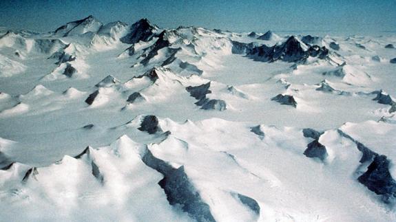 Montañas de la Antártida.