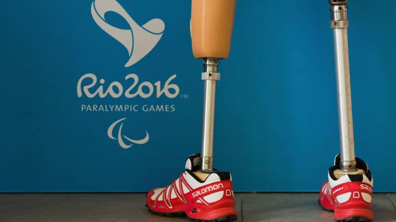 Fotografía de una prótesis usada en los Juegos Paralímpicos. 