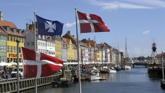 Canal Nyhavn , en Copenhague.