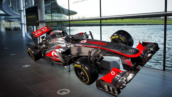 Presentación de un monoplaza de McLaren. 