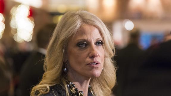 Kellyane Conway, directora de campaña de Trump y futura consejera presidencial.