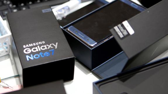 Un modelo Galaxy Note 7.