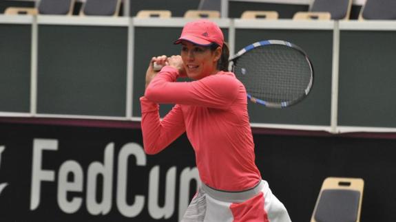 Garbiñe Muguruza, en Ostrava.