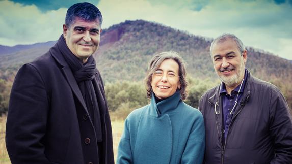 Rafael Aranda, Carme Pigem y Ramon Vilalta.