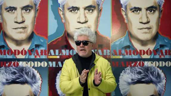 Pedro Almodóvar, durante la presentación del ciclo en la Filmoteca Española.