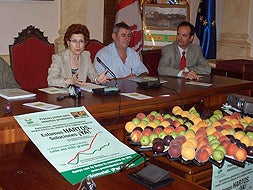 Presentación de la iniciativa "Cáceres...con sabor a fruta" en el Ayuntamiento./JORGE REY