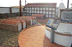 Recuerdo histórico en el cementerio de los italianos