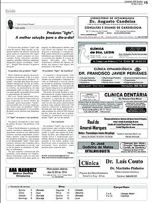 La consulta se anunciaba en Linhas de Elvas.