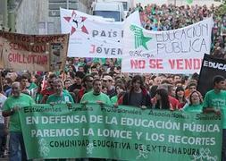 Manifestantes en Cáceres. | Lorenzo Cordero