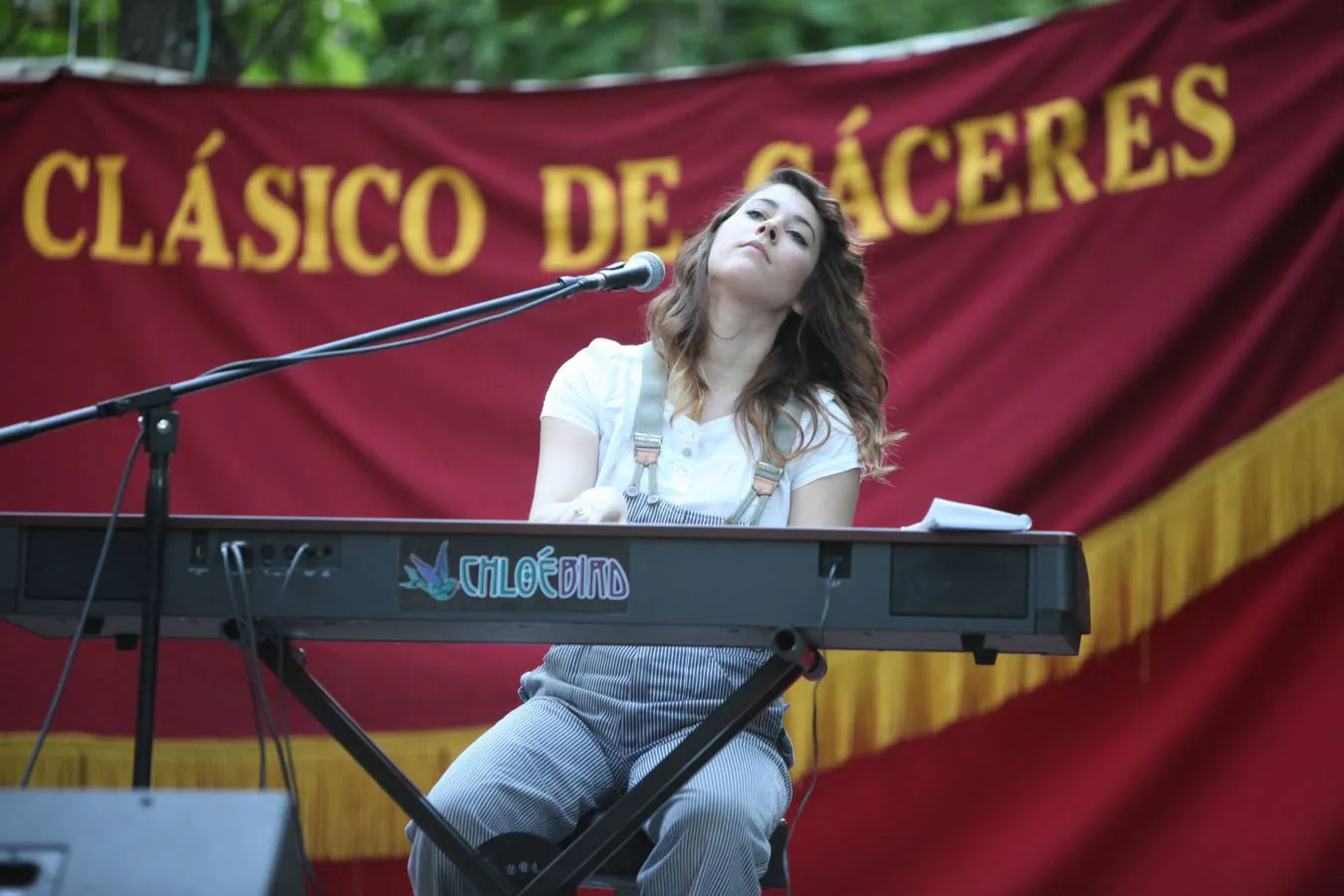 Chloé Bird, durante un concierto el año pasado. 