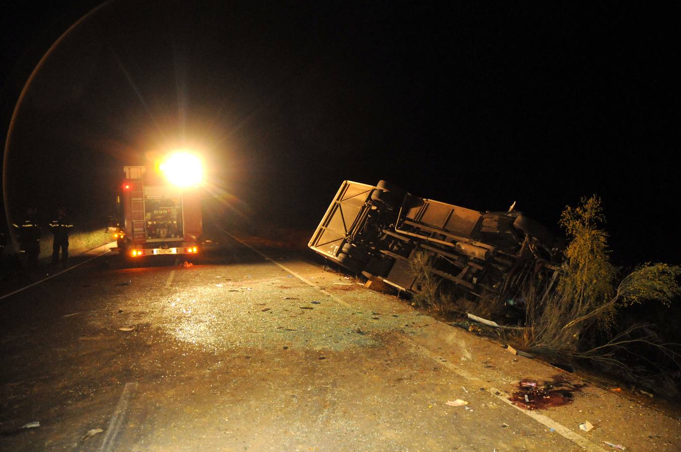 Microbús siniestrado en el accidente en el que fallecieron cinco menores el pasado 8 de mayo.
