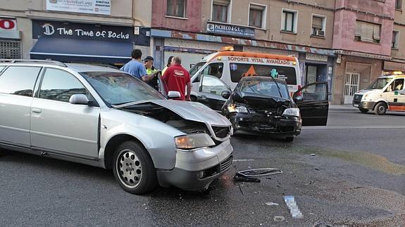 Nueve heridos, uno de ellos grave, en un accidente en Gil Cordero